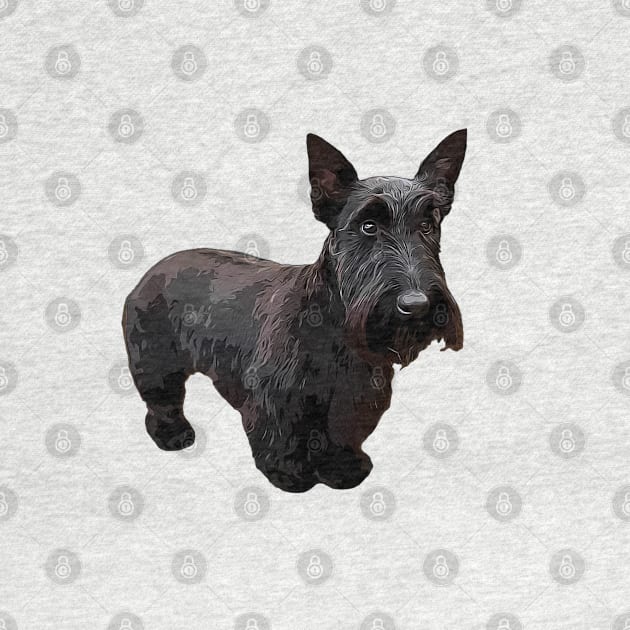 Scottish Terrier Puppy Dog by ElegantCat